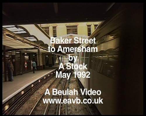 Product picture Baker Street to Amersham in the cab of an A stock train