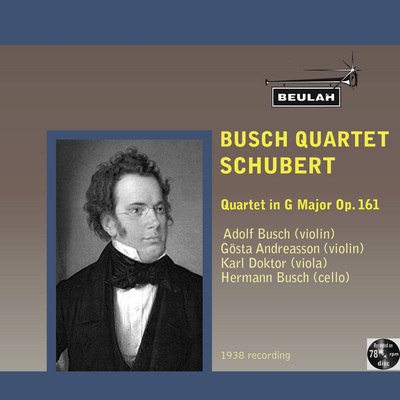Product picture Schubert String Quartet Op 161 2nd mvt Busch Quartet