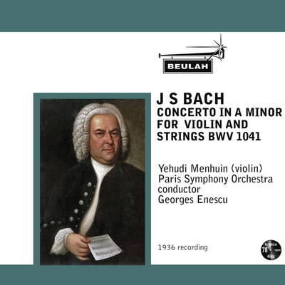 Product picture Bach Violin Concerto BWV1041 3rd mvt Menhuin Enescu