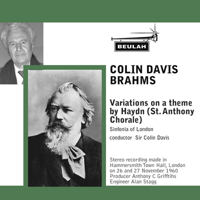 Product picture Brahms Variations on a theme by haydn sol colin davis col