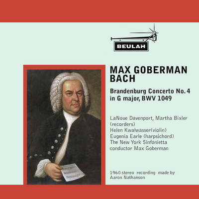 Product picture Bach Brandenburg Concerto No 4 1st mvt Goberman