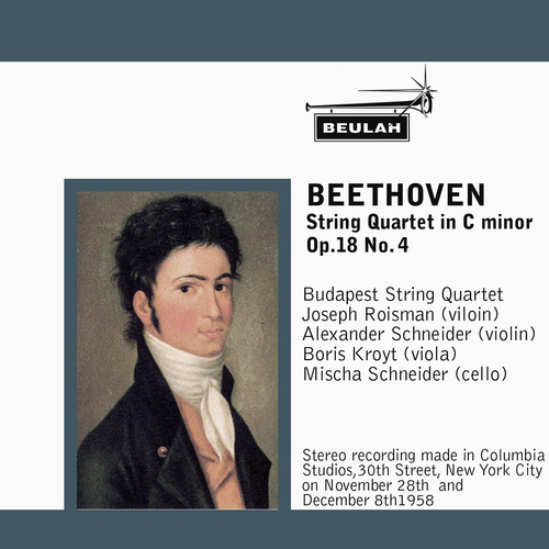 Product picture Beethoven String Quartet OP 18 No 4 3rd mvt Budapest Quartet