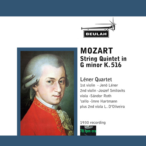 Product picture Mozart String Quintet K 516  4th mvt Lener Quartet